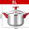 Premium Stainless Steel Pressure Cooker 3L6L8L Large Capacity Cooker 7