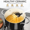 6 Quart Nonstick Ceramic Coated Soup Stock Pot Induction Cooking Pot 1