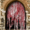 Horror Bloody Door Curtain 30 By 72inches Red Halloween Haunted House Decoration 0