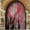 Horror Bloody Door Curtain 30 By 72inches Red Halloween Haunted House Decoration 0