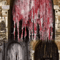 Horror Bloody Door Curtain 30 By 72inches Red Halloween Haunted House Decoration 11