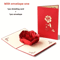 Elegant 3D PopUp Rose Birthday Card With Envelope Perfect For Special Occasions 1
