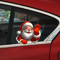 Santa Claus Waving Sticker Christmas Decorative Adhesive Decal For Cars Windows 0