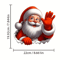 Santa Claus Waving Sticker Christmas Decorative Adhesive Decal For Cars Windows 5