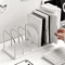 Modern PP Material Desktop Bookshelf NonSlip Office Desk Organizer Shelf 0