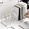 Modern PP Material Desktop Bookshelf NonSlip Office Desk Organizer Shelf 0
