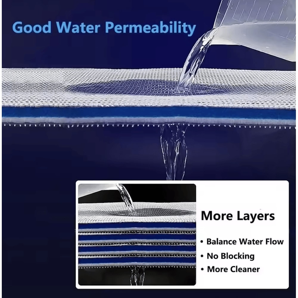 8D Sponge Filter Cotton Pad Aquarium Denitrifier Fish Tank Foam Filter Accessory 3