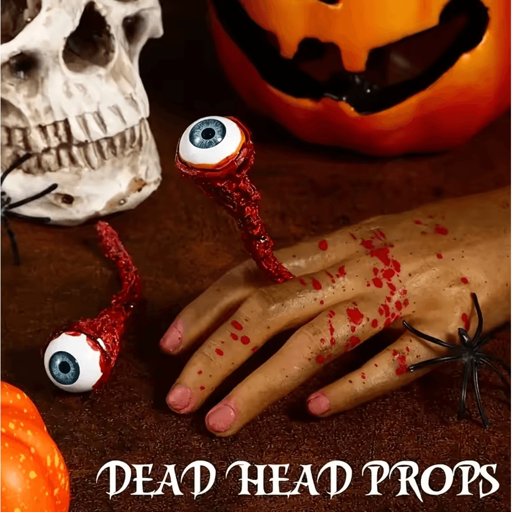 Latex Halloween Prank Props Artificial Eyeballs For Horror Fun 0