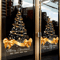 Golden Christmas Tree Window Stickers DIY Merry Christmas Electrostatic Decals 1
