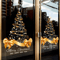 Golden Christmas Tree Window Stickers DIY Merry Christmas Electrostatic Decals 1