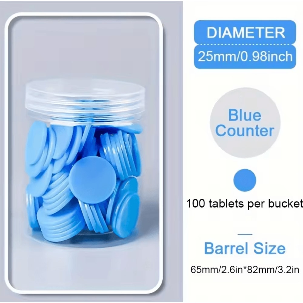 MultiColor Plastic Counting Chips 100 PCS Interactive Math Learning Aids 6