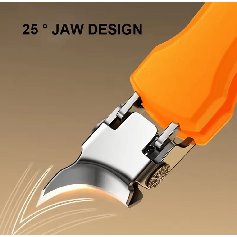 Professional Nail Clippers For Thick Hard Toenails Ergonomic SplashProof Design 3