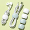 6Piece Silicone Cable Organizers Multifunctional Cord Wraps For Earphones Charging Cables 0