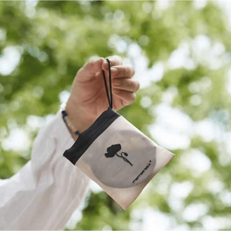 Portable Handheld Folding Fan With Storage Bag Compact Summer Cooling Fan 2