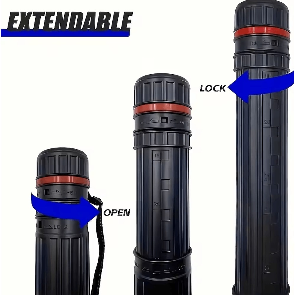 Portable Drawing Tube Adjustable Expandable Art Storage With Shoulder Strap 1