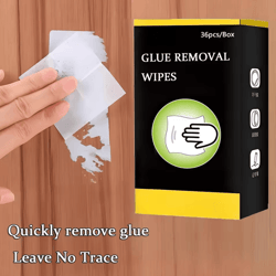 disposable adhesive removal wipes – residue-free cleaner for home & car