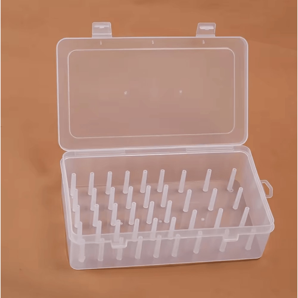 42Spool Portable Sewing Thread Organizer Box With Needle Storage 6