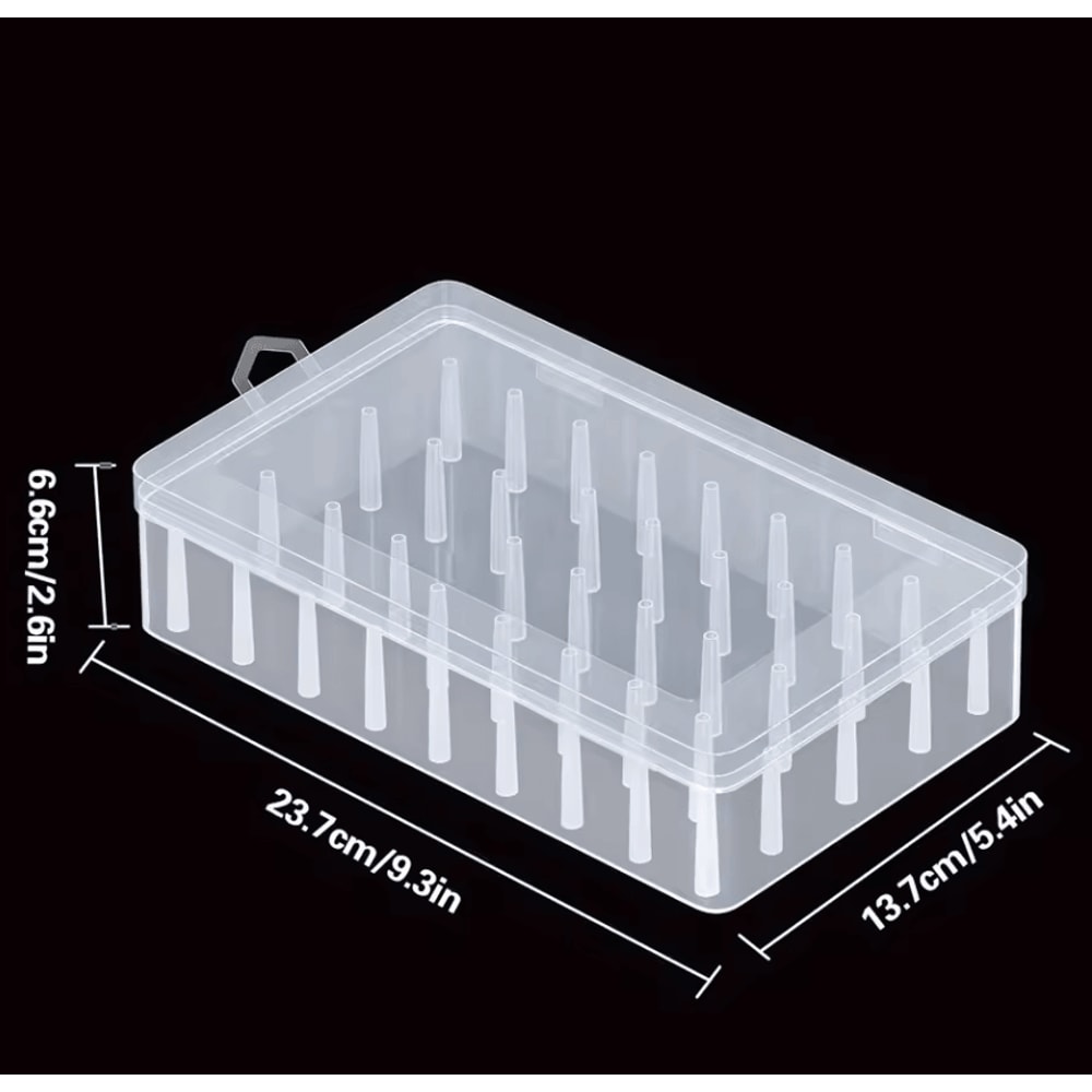 42Spool Portable Sewing Thread Organizer Box With Needle Storage 4