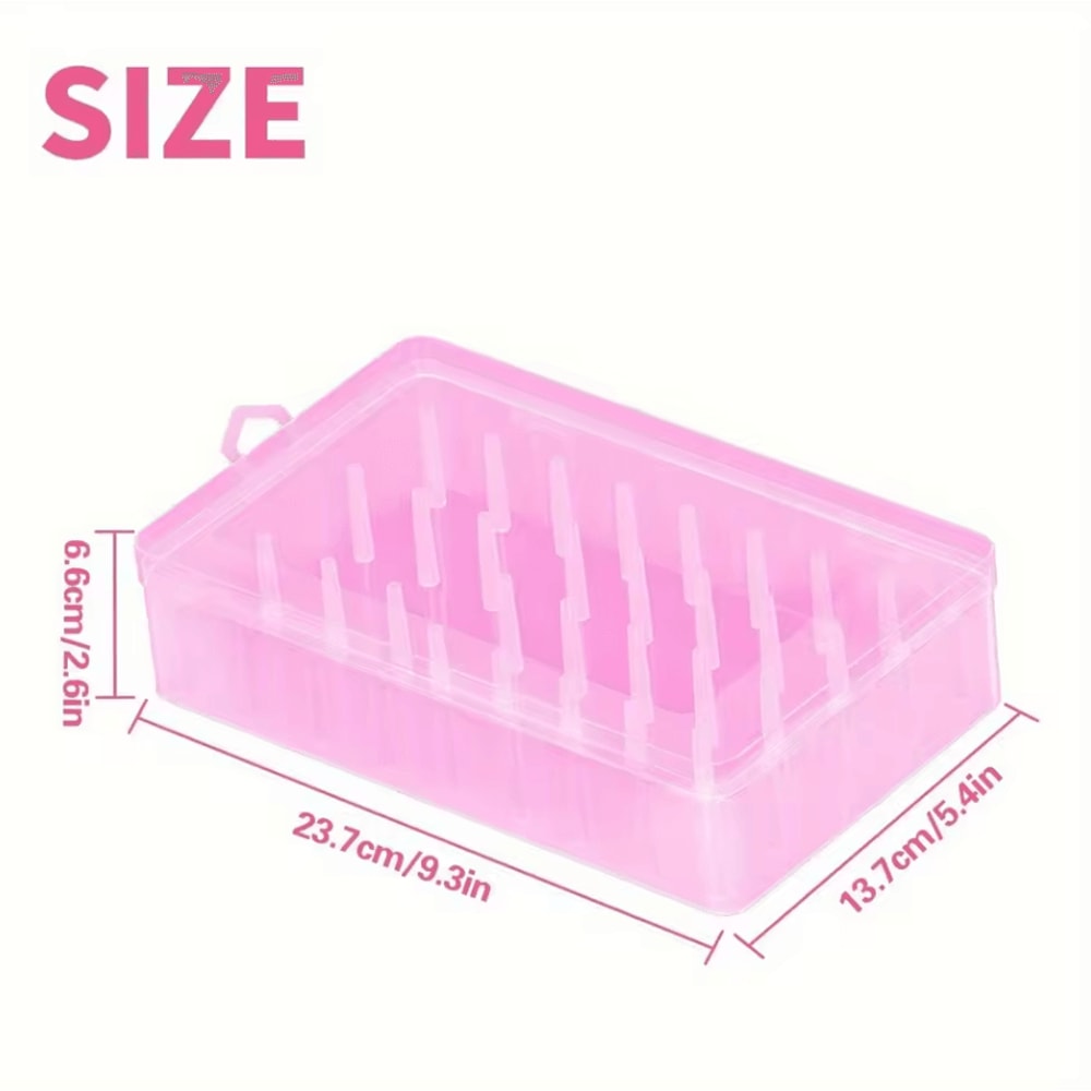 42Spool Portable Sewing Thread Organizer Box With Needle Storage 5