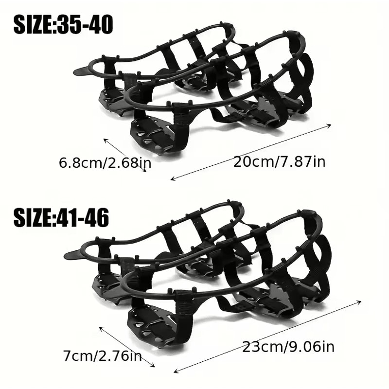 24Tooth AntiSlip Ice Claw Shoe Covers For Outdoor Traction 2
