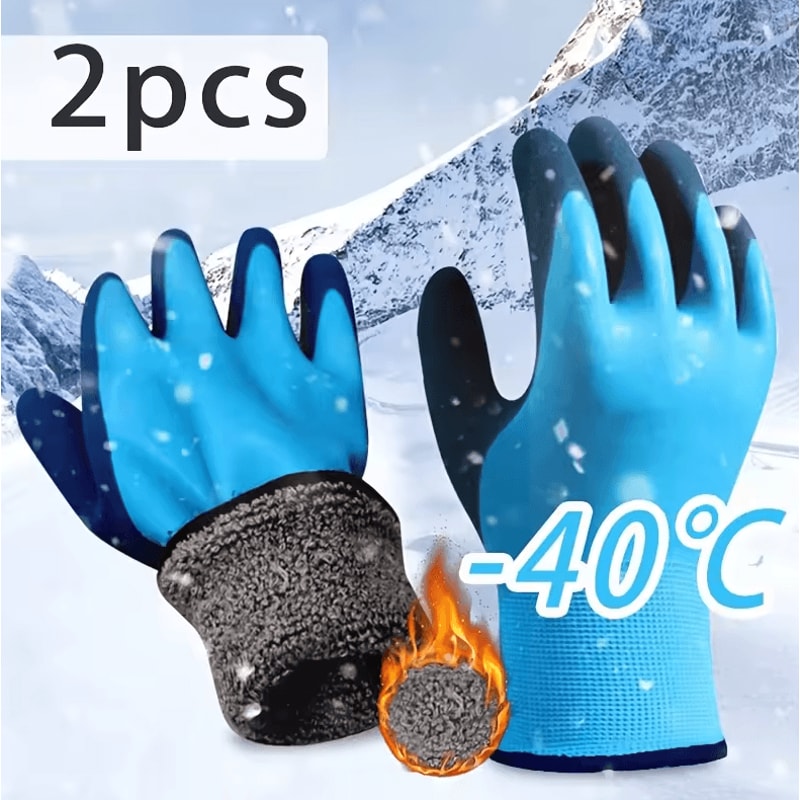 Winter Waterproof And Warm Mechanical Gloves Cold Weather Fishing Outdoor Protection 5