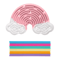 Creative Rainbow Clouds Sensory Activity Board DoubleSided Silicone Busy Board For Fine Motor Skil 4