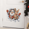 SelfAdhesive Removable 3D Santa Claus And Rudolf Wall Stickers Christmas Decorative Decor 5
