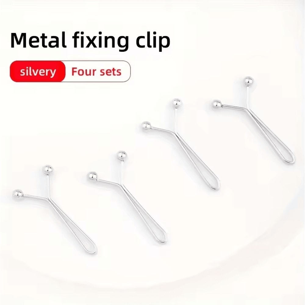 4pcs Invisible Waist Tightening Metal Clips Adjustable Button Clips For Jeans Clothing 7