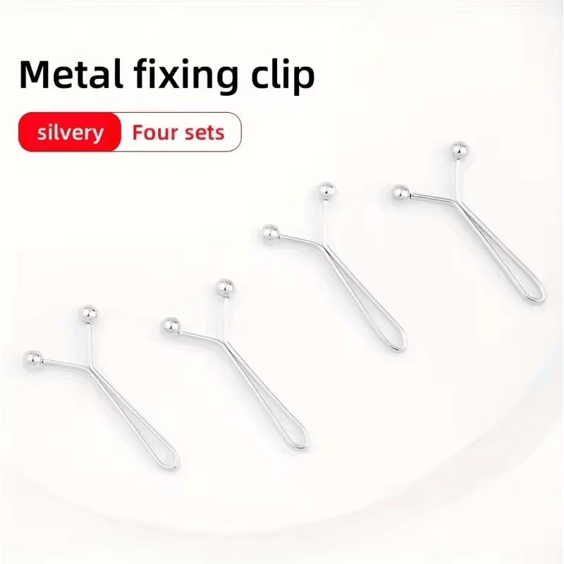 4pcs Invisible Waist Tightening Metal Clips Adjustable Button Clips For Jeans Clothing 7