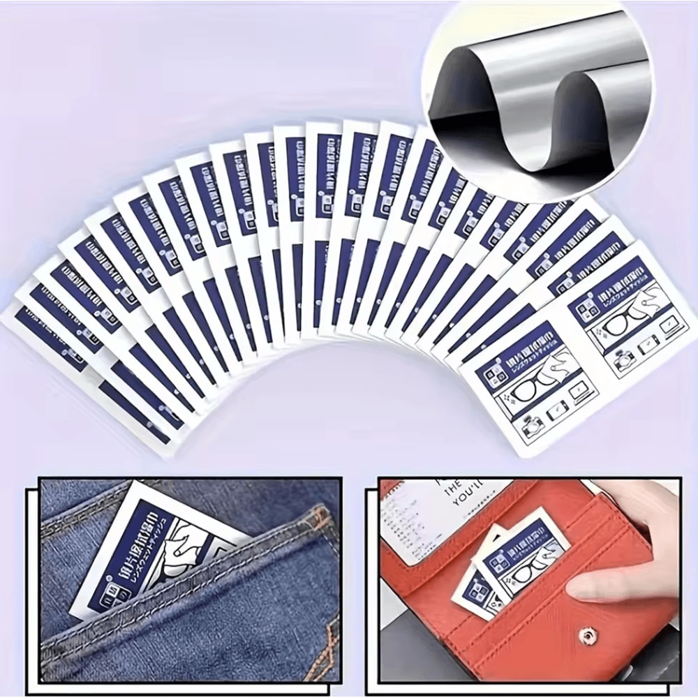 100pcs Disposable AntiFog Glasses Wipes NonMarking Lens Screen Cleaning 1