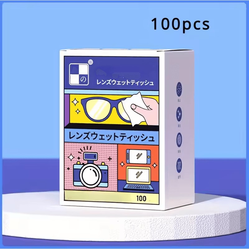100pcs Disposable AntiFog Glasses Wipes NonMarking Lens Screen Cleaning 4