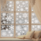 113 Christmas Snowflake Static Window Stickers Reusable Holiday Party Decoration Decals 4