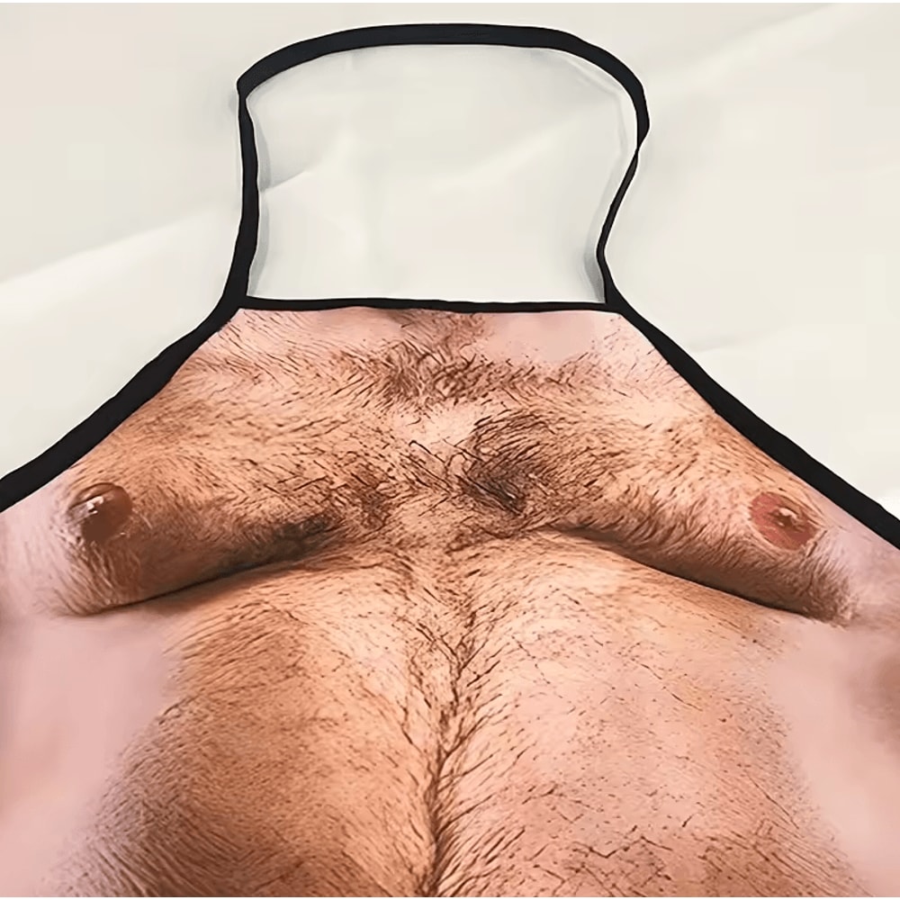 Beer Belly Printed Mens Kitchen Apron Polyester Woven Funny BBQ Party Apron 2