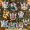 10PCS Handmade Wooden Christmas Angel Ornaments With Rope Rustic Holiday Tree Decoration 1