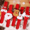 12 Christmas Clap Bracelets Holiday Party Gifts With Santa Claus Snowman Reindeer Designs 3