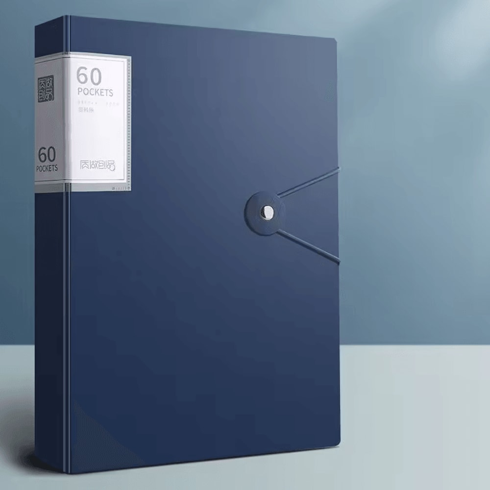 60Pocket A4 Folder File Bag High Transparency Waterproof Document Organizer 9