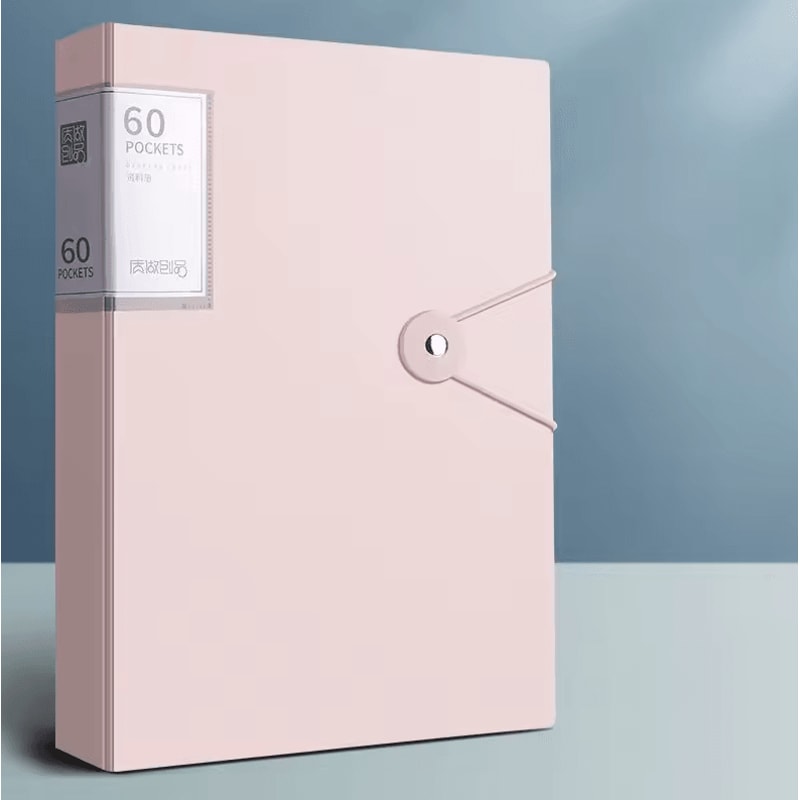 60Pocket A4 Folder File Bag High Transparency Waterproof Document Organizer 6