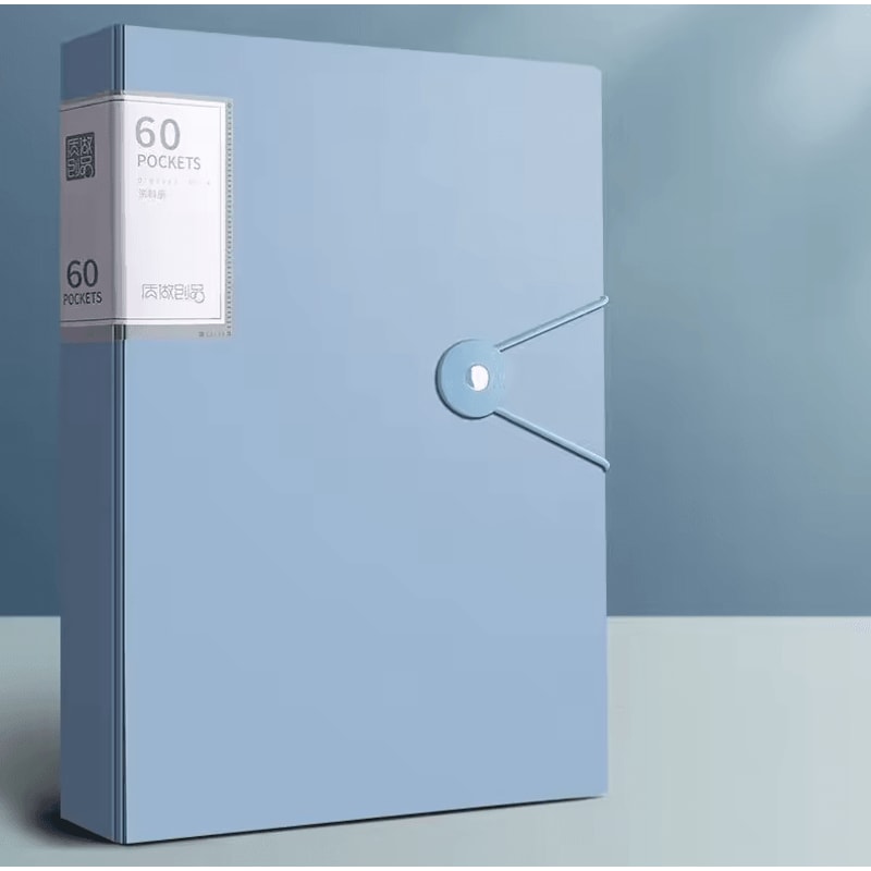 60Pocket A4 Folder File Bag High Transparency Waterproof Document Organizer 10