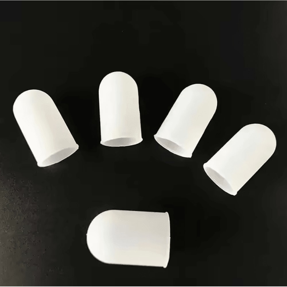 Silicone Finger Protector Sleeve Cover AntiCut Heat Resistant Finger Sleeves For Kitchen Cooking 3