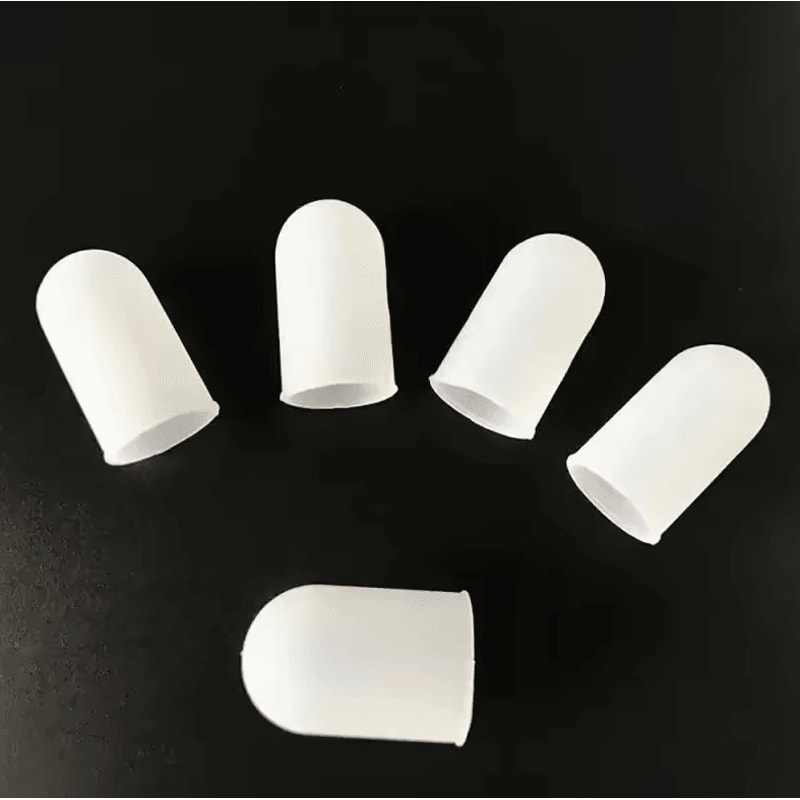 Silicone Finger Protector Sleeve Cover AntiCut Heat Resistant Finger Sleeves For Kitchen Cooking 3