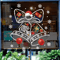 Christmas Decorative Window Stickers Festive Clock Wall Decals For Holiday Shop Home 2