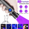 395nm UV Flashlight Blacklight Zoomable USB Rechargeable Ultraviolet Inspection Light 0
