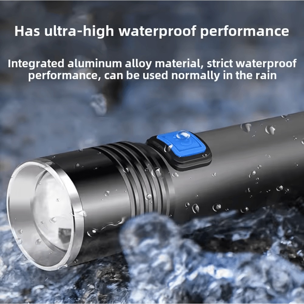 395nm UV Flashlight Blacklight Zoomable USB Rechargeable Ultraviolet Inspection Light 4