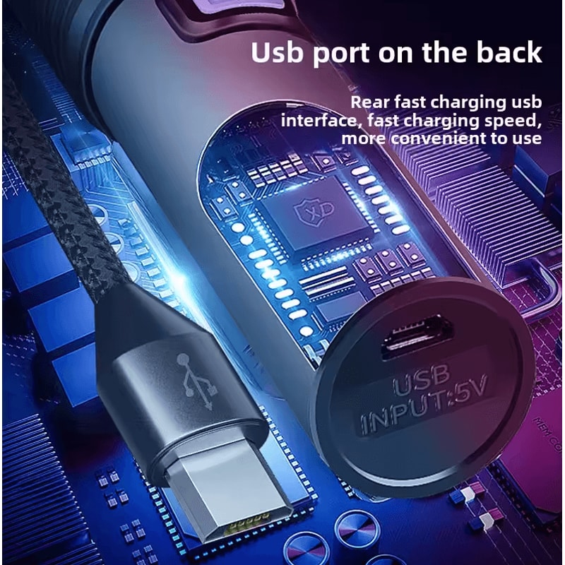 395nm UV Flashlight Blacklight Zoomable USB Rechargeable Ultraviolet Inspection Light 5