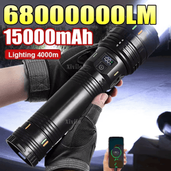 portable led flashlight – strong light, multifunctional usb charging outdoor torch