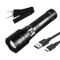 Portable LED Flashlight Strong Light Multifunctional USB Charging Outdoor Torch 6