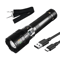 Portable LED Flashlight Strong Light Multifunctional USB Charging Outdoor Torch 6