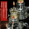 Retro Windproof Glass Oil Lamp Mini Kerosene Lantern With Handle For Indoor Use Emergency Lightin 1