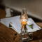 Retro Windproof Glass Oil Lamp Mini Kerosene Lantern With Handle For Indoor Use Emergency Lightin 3