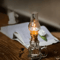 Retro Windproof Glass Oil Lamp Mini Kerosene Lantern With Handle For Indoor Use Emergency Lightin 3